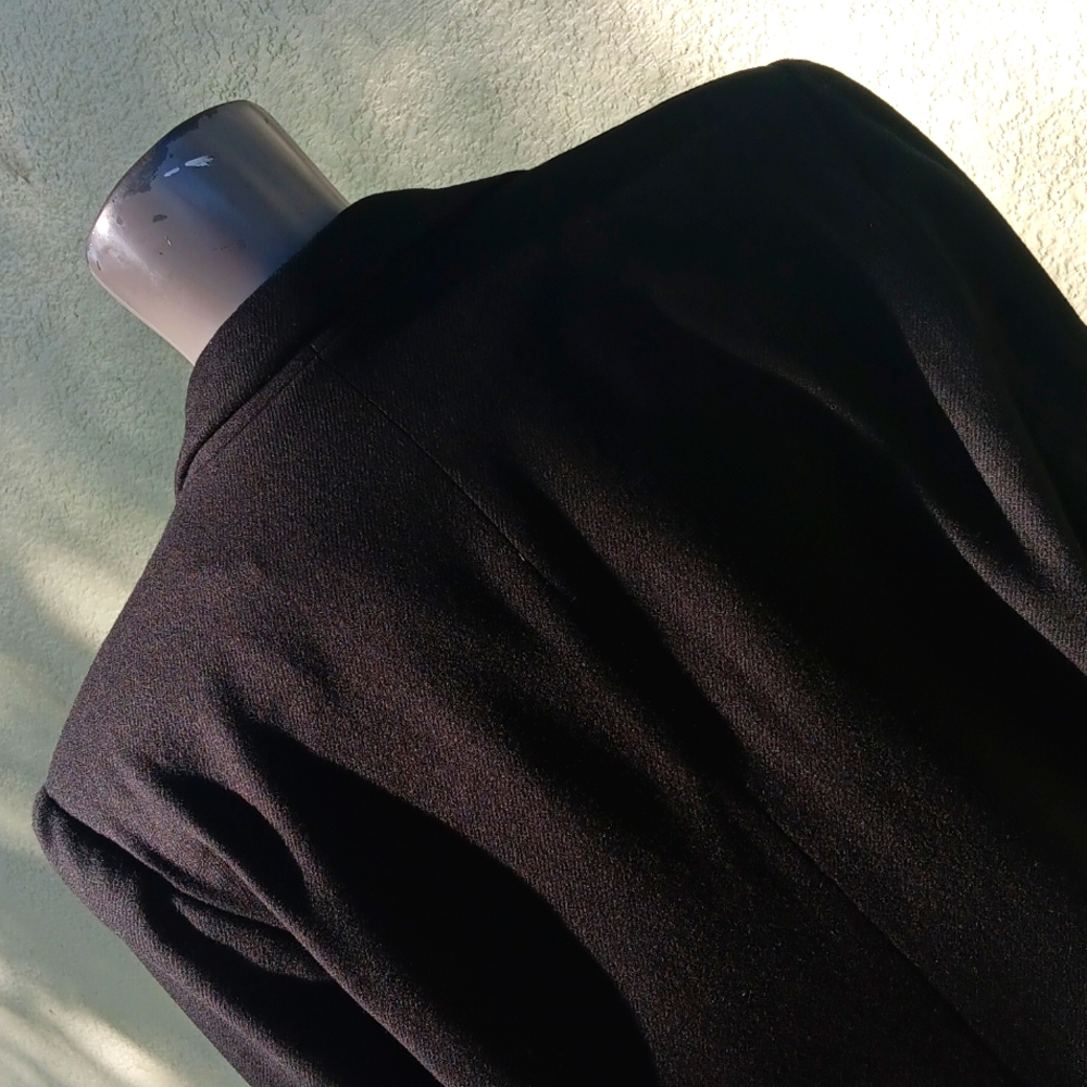 NORTON Mc NORTON PETITES LADIES PURE WOOLMARK  VINTAGE BLACK LUXURY BLAZER - Picture 15 of 17